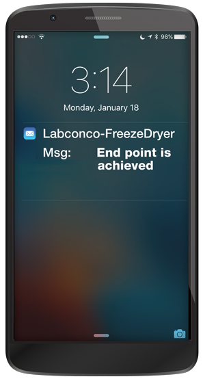 End point detection alert on phone