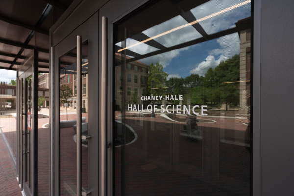 Chaney-Hale Hall of Science portico