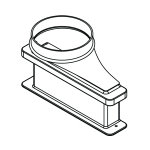 Lower Duct Exhaust Transition Adapter for 6 inch diameter connection 3912403