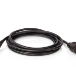 Twist Lock Power Cord, 15A - IEC-C13 connector with NEMA L5-15 plug, 12'.(N.America), 15 A